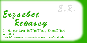 erzsebet repassy business card